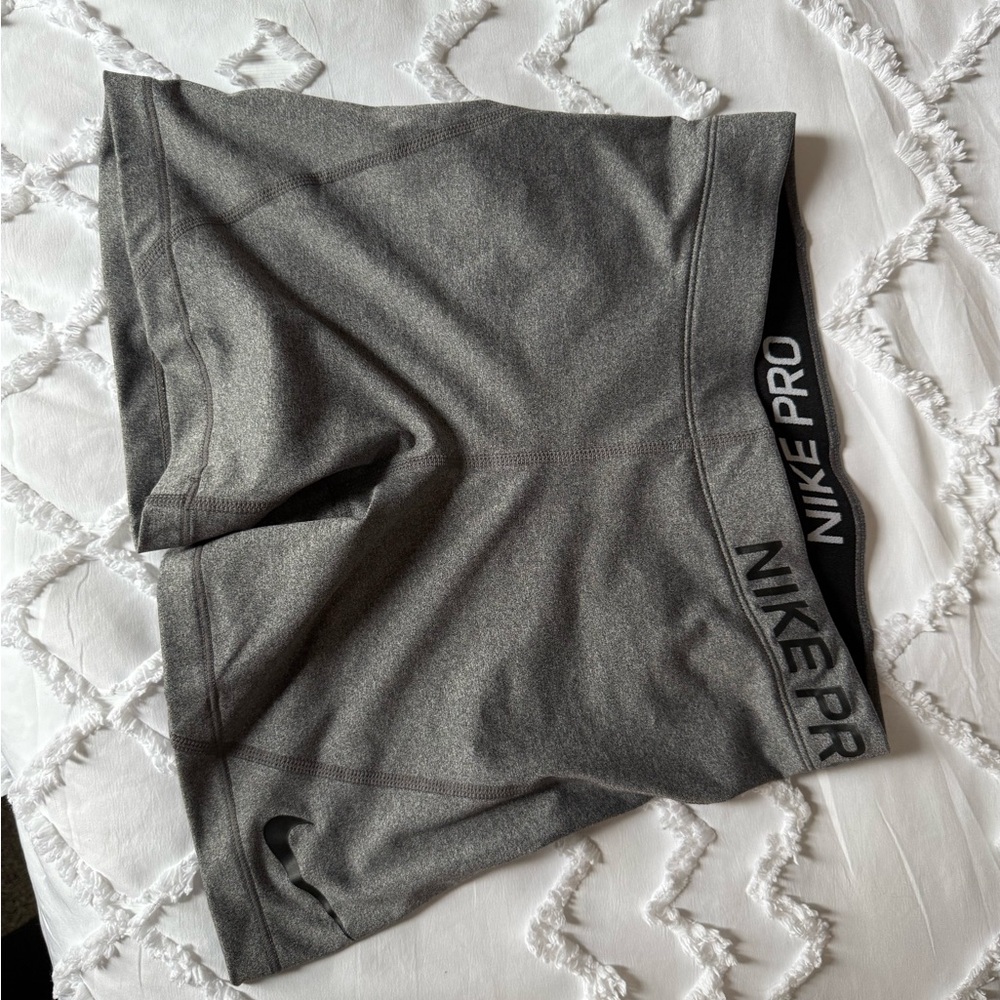 Nike Pro Charcoal Athletic Shorts